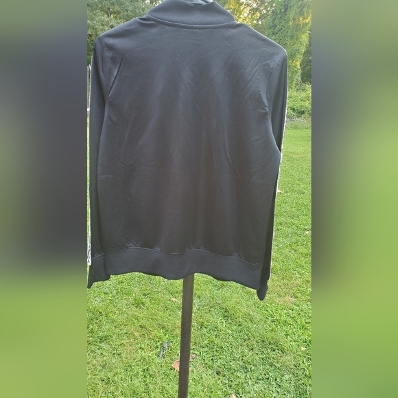 Fila  Black Sleeve Spell Out Track Warm Up‎ Casual Women's Jacket Size Small - Picture 9 of 11